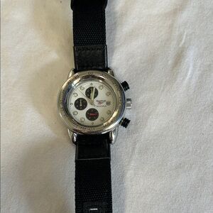 Reebok black and silver chronograph watch